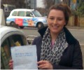  Emily with Driving test pass certificate